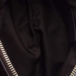 Pre Owned Gucci Brown Guccissima Leather Interlocking G Wristlet Clutch