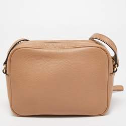 Pre Owned Gucci Beige Leather Small Soho Disco Crossbody Bag