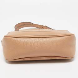 Pre Owned Gucci Beige Leather Small Soho Disco Crossbody Bag