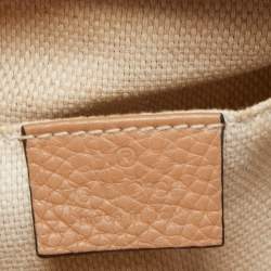 Pre Owned Gucci Beige Leather Small Soho Disco Crossbody Bag