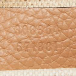 Pre Owned Gucci Beige Leather Small Soho Disco Crossbody Bag