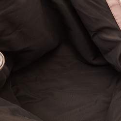 Pre Owned Gucci Beige/Pink GG Canvas and Leather Large Sukey Tote