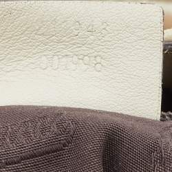 Pre Owned Gucci Off White Guccissima Leather Large Sukey Tote