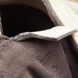 Pre Owned Gucci Off White Guccissima Leather Large Sukey Tote