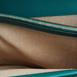 Pre Owned Gucci Green Blooms Leather Medium Dionysus Shoulder Bag