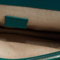 Pre Owned Gucci Green Blooms Leather Medium Dionysus Shoulder Bag