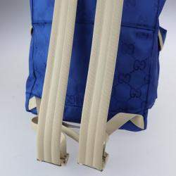 Gucci Blue Nylon GG Off The Grid Backpack