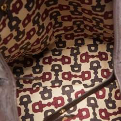 Pre Owned Gucci Dark Brown Guccissima Leather Pelham Shoulder Bag