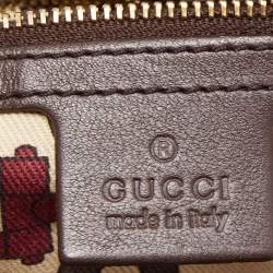 Pre Owned Gucci Dark Brown Guccissima Leather Pelham Shoulder Bag