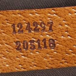 Pre Owned Gucci Beige GG Canvas and Leather Bamboo Handle Hobo