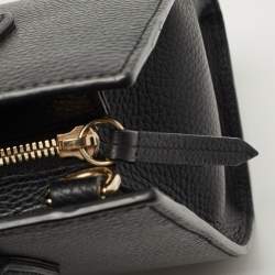 Gucci Black Leather Soho Top Handle Bag