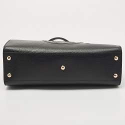 Gucci Black Leather Soho Top Handle Bag