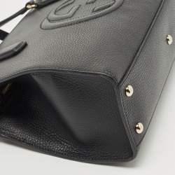 Gucci Black Leather Soho Top Handle Bag