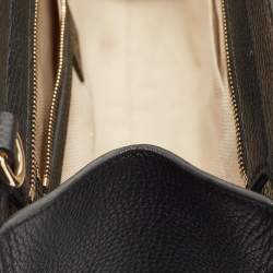 Gucci Black Leather Soho Top Handle Bag