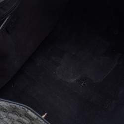 Pre Owned Gucci Grey/Black GG Crystal Canvas and Leather Large Bardot Joy Tote