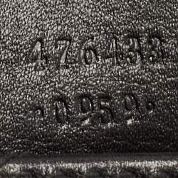 Pre Owned Gucci Black Matelassé Leather Super Mini GG Marmont Shoulder Bag