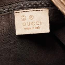 Pre Owned Gucci Beige GG Canvas and Leather Abbey Messenger bag