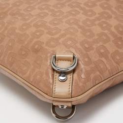 Pre Owned Gucci Beige GG Canvas and Leather Abbey Messenger bag