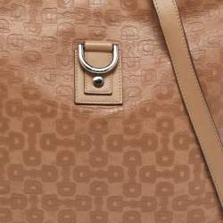 Pre Owned Gucci Beige GG Canvas and Leather Abbey Messenger bag