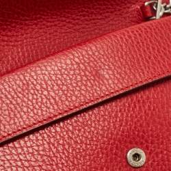 Gucci Red Leather Super Mini Dionysus Chain Bag