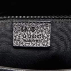 Pre Owned Gucci Black GG Canvas and Leather Abbey Messenger Bag