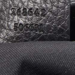 Pre Owned Gucci Black GG Canvas and Leather Abbey Messenger Bag