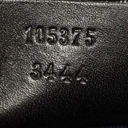 Pre Owned Gucci Black Leather Wood Flap Shoulder Bag