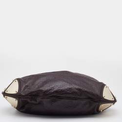 مملوكة مسبقًا حقيبة هوبو غوتشي أندي بابوسكا جلد غوتشيسيما بني داكن كبيرة