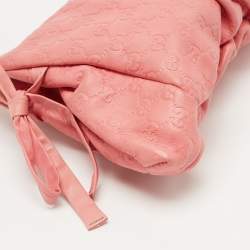 مملوكة مسبقًا حقيبة كلتش غوتشي هيستريا جلد وردية كبيرة