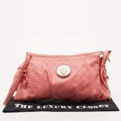 مملوكة مسبقًا حقيبة كلتش غوتشي هيستريا جلد وردية كبيرة