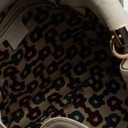 Pre Owned Gucci Cream Guccissima Leather Medium Babouska Indy Hobo