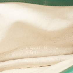 Pre Owned Gucci Green Leather Medium Dionysus Shoulder Bag