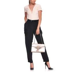 Gucci Old Rose Guccissima Patent Leather Medium Emily Chain Shoulder Bag