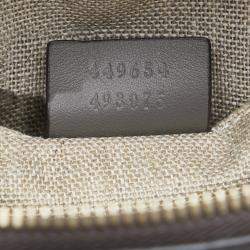 Pre Owned Gucci Grey Mini Microguccissima Dome