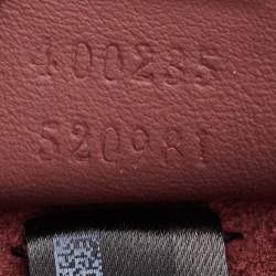 Pre Owned Gucci Old Rose/Beige GG Supreme Canvas and Suede Medium Blooms Dionysus Shoulder Bag