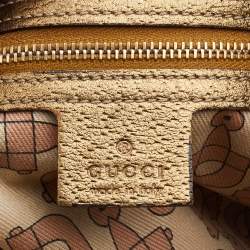 Pre Owned Gucci Beige/Gold GG Canvas Jolicoeur Charms Messenger Bag