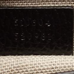 Pre Owned Gucci Black Leather Dollar Interlocking G Crossbody Bag