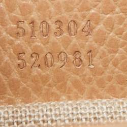 Gucci Beige Leather Dollar Interlocking G Crossbody Bag