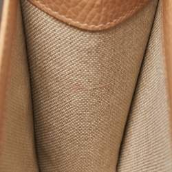 Gucci Beige Leather Dollar Interlocking G Crossbody Bag