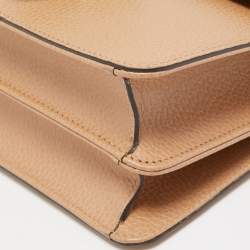 Gucci Beige Leather Dollar Interlocking G Crossbody Bag