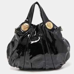 مملوكة مسبقًا حقيبة هوبو غوتشي هيستيريا جلد لامعة كبيرة