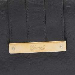 مملوكة مسبقًا Gucci Black Guccisima Leather Continental Wallet