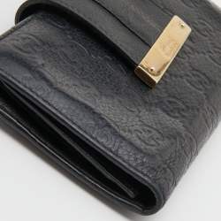 مملوكة مسبقًا Gucci Black Guccisima Leather Continental Wallet