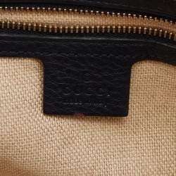 Pre Owned Gucci Blue Leather Medium Soho Chain Shoulder Bag