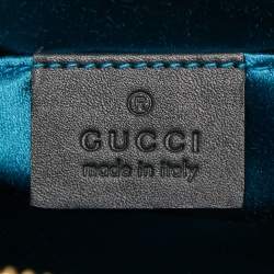 Pre Owned Gucci Brown Suede and Leather Small Web Ophidia GG Shoulder Bag