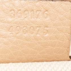 Pre Owned Gucci Beige Leather Small Soho Top Handle Bag