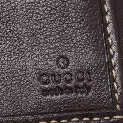 مملوكة مسبقًا Gucci Beige/Dark Brown GG Canvas Lovely Heart Continental Wallet