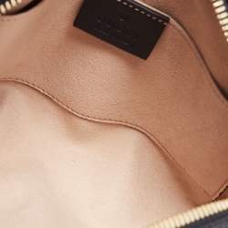 Pre Owned Gucci Brown Suede and Patent Leather GG Ophidia Belt Bag