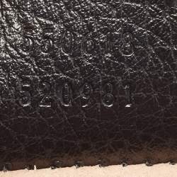 Pre Owned Gucci Black Leather Mini Ophidia Round Shoulder Bag