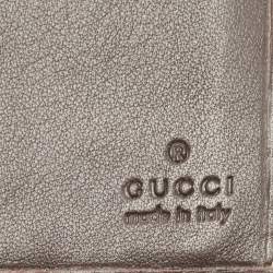 Gucci Brown/Beige GG Canvas and Canvas Mayfair Bow Continental Wallet